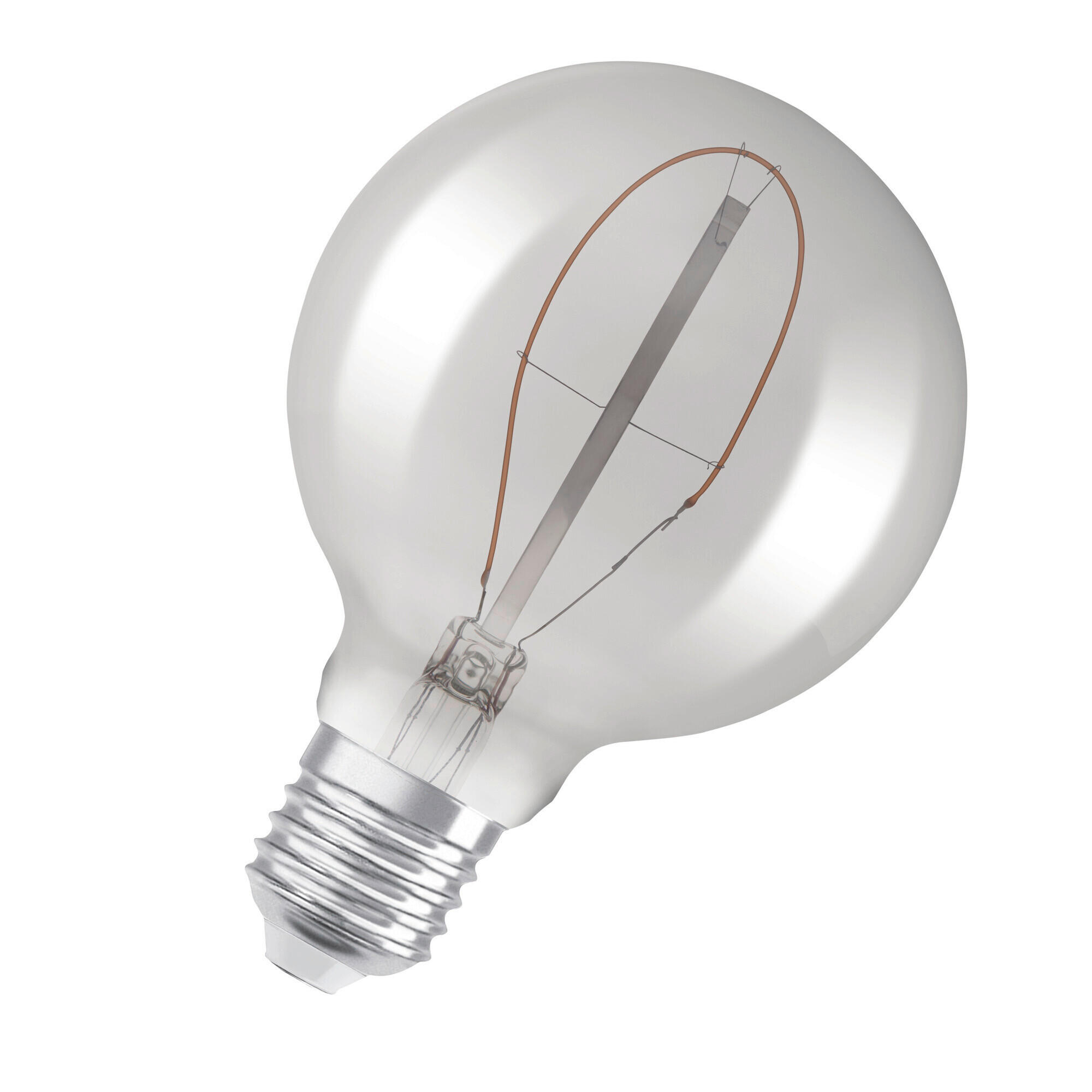 LED-LEUCHTMITTEL   E27 3,4 W 100 lm  - Hellgrau, Basics, Glas (9,5/13,8cm) - Ledvance