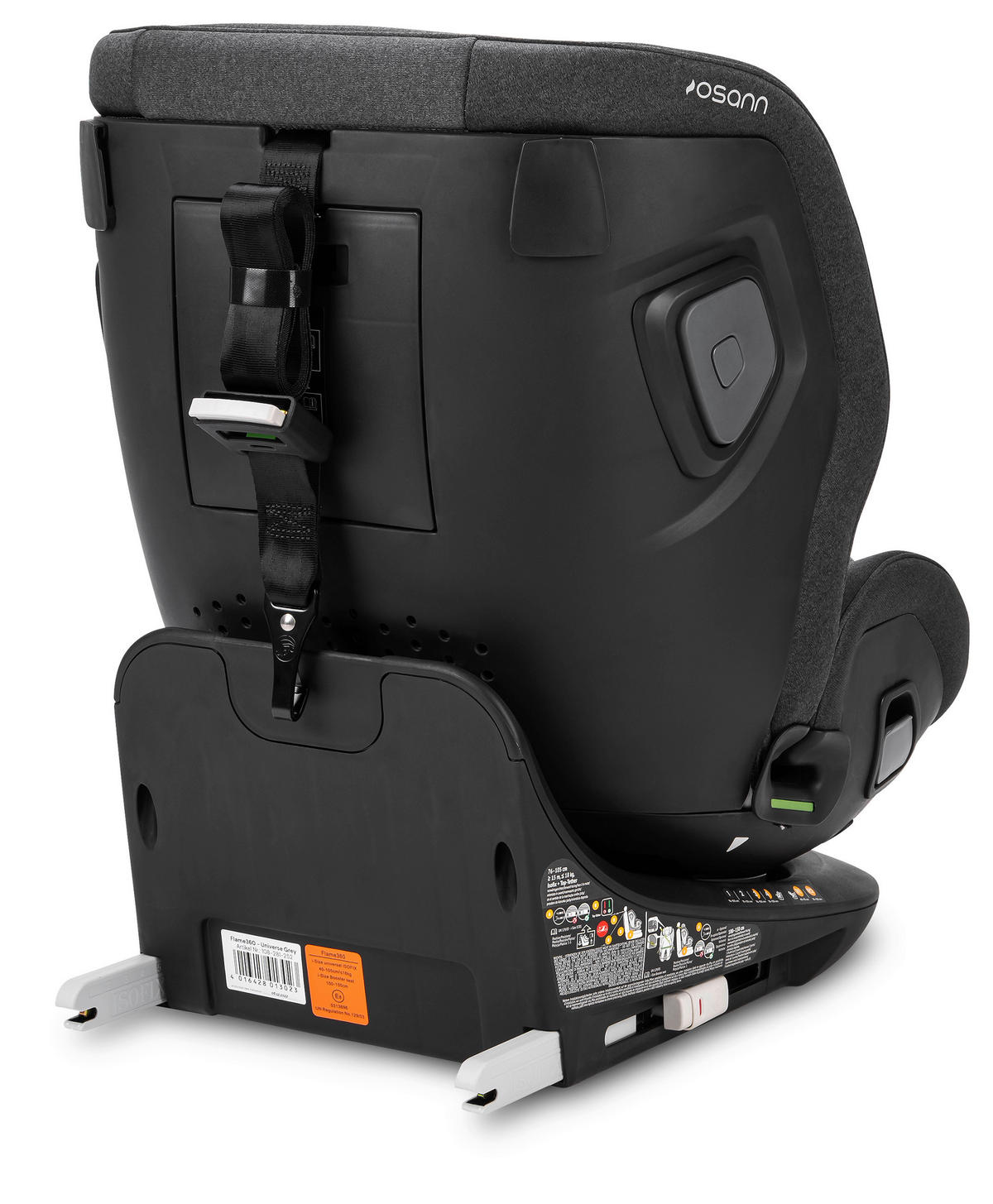 REBOARDER-KINDERSITZ FLAME360 ISOFIX  - Dunkelgrau/Hellgrau, Basics, Kunststoff/Textil (44/58/48cm) - Osann