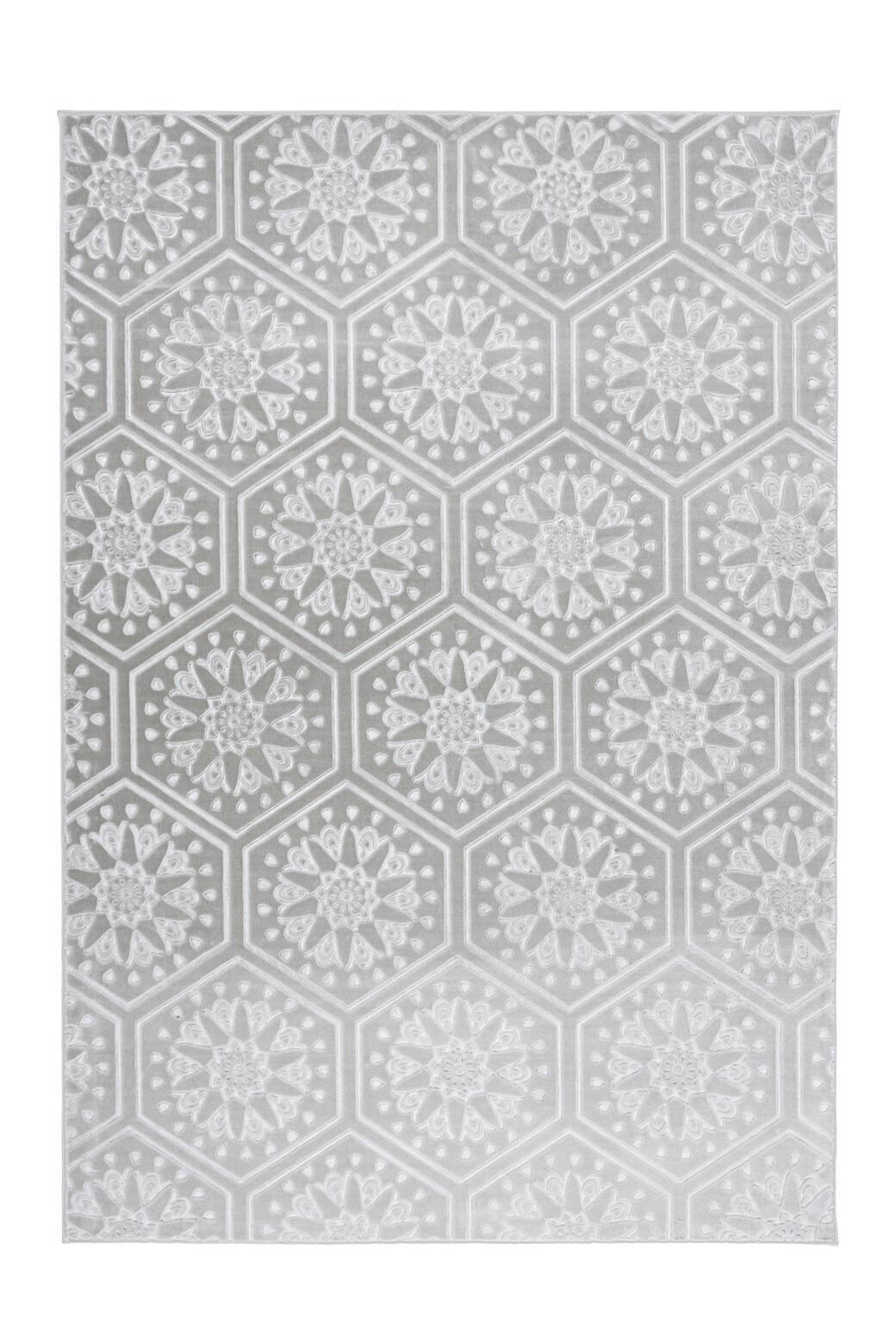 FLACHWEBETEPPICH 160/230 cm Monroe 225 Grau / Blau Blau, Grau  - Blau/Grau, KONVENTIONELL, Kunststoff/Textil (160/230cm)