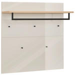 GARDEROBENPANEEL  in 97/97/30 cm  - Kaschmir/Eichefarben, Design, Glas/Holzwerkstoff (97/97/30cm) - Voleo