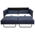 SCHLAFSOFA Webstoff Dunkelblau  - Schwarz/Dunkelblau, KONVENTIONELL, Textil (178/85/90cm) - Xora