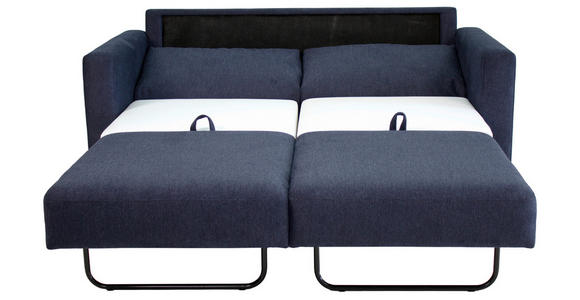 SCHLAFSOFA Webstoff Dunkelblau  - Schwarz/Dunkelblau, KONVENTIONELL, Textil (178/85/90cm) - Xora