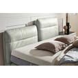 BOXSPRINGBETT 180/200 cm  in Hellgrau  - Hellgrau/Schwarz, Design, Textil/Metall (180/200cm) - Johann Jakob