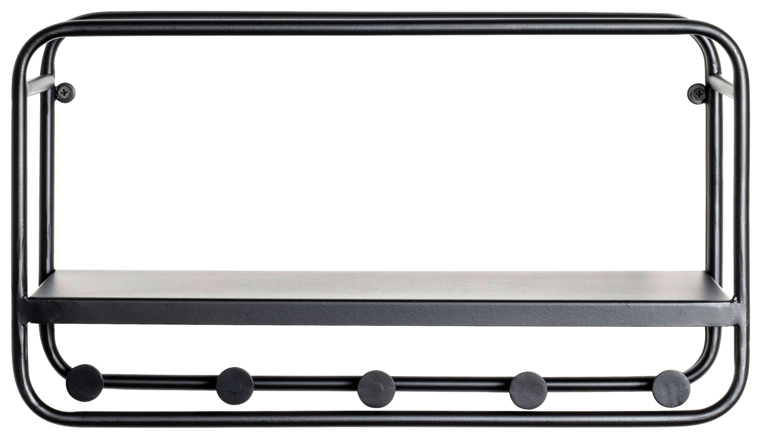 VÄGGHÄNGARE 45/25/15 cm  - svart, Design, metall (45/25/15cm)