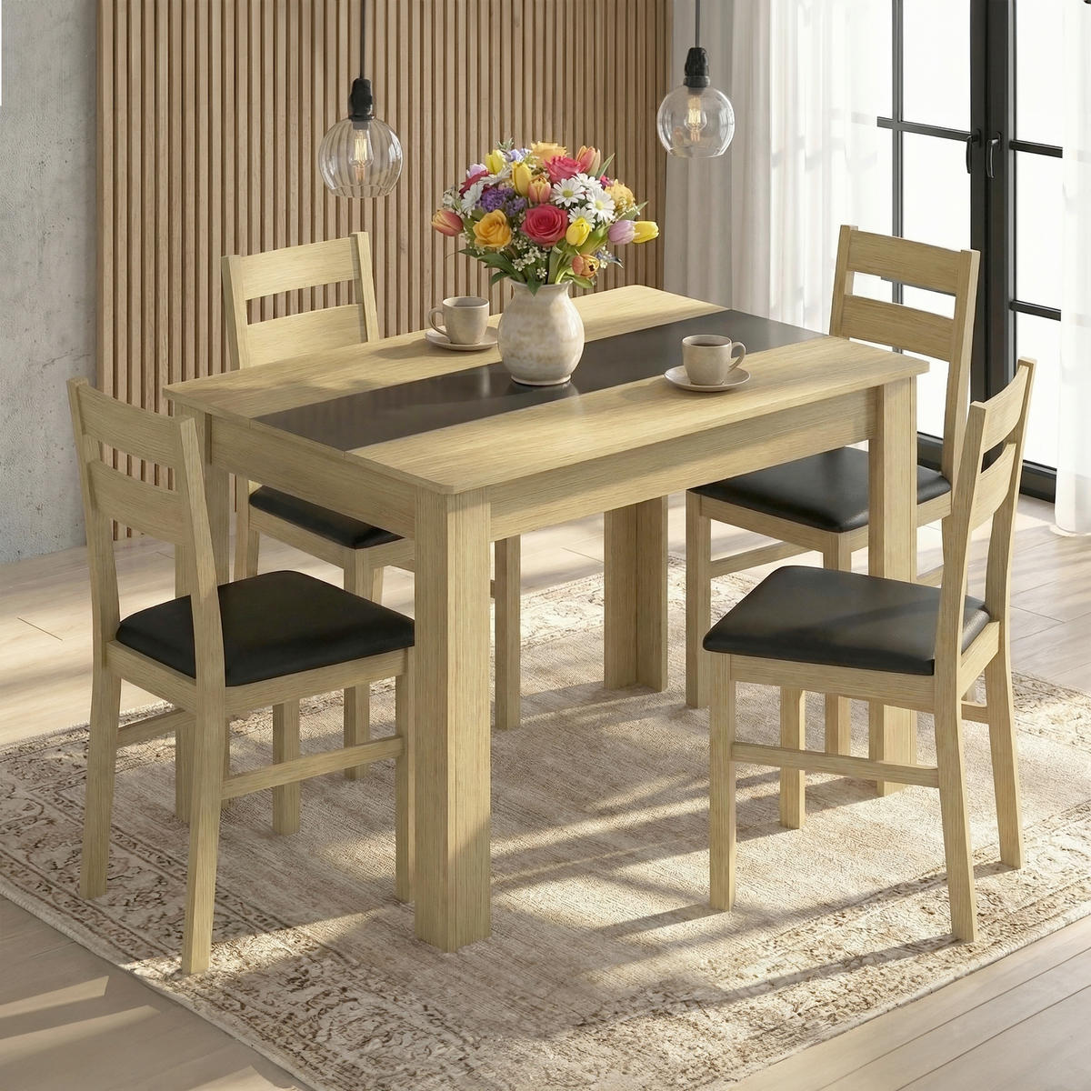 ESSTISCH      - Honigeiche, MODERN, Holzwerkstoff (115/80/75cm) - MID.YOU