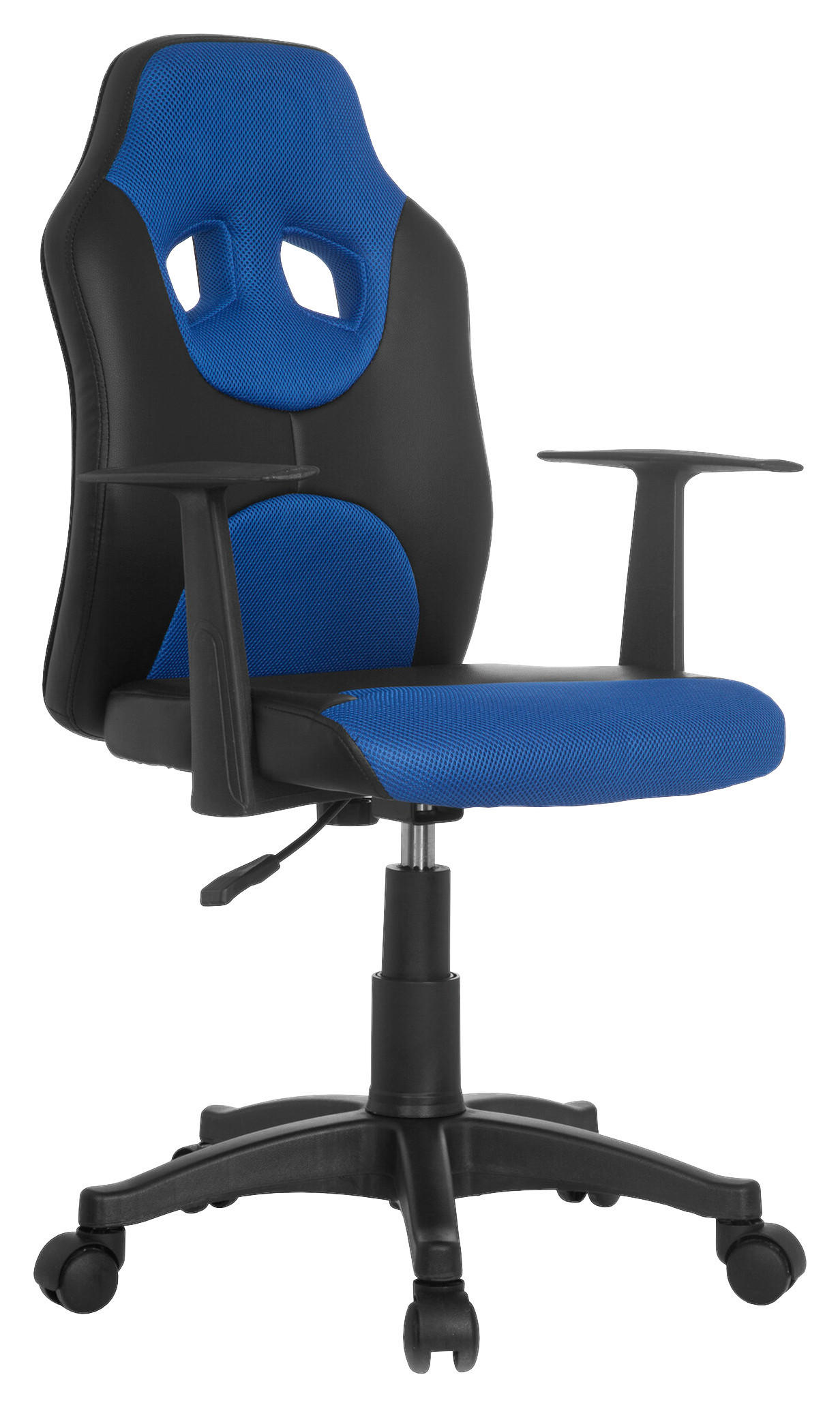 SNURRSTOL FÖR UNGDOMAR  i blå, svart  - blå/svart, Basics, plast (54/90-100/48cm) - MID.YOU