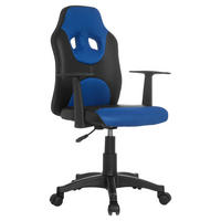 OTOČNÁ ŽIDLE PRO MLÁDEŽ, modrá, černá - modrá/černá, Basics, plast (54/90-100/48cm) - MID.YOU