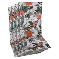 SESSELAUFLAGENSET in Grün, Hellgrau Floral  - Hellgrau/Grün, Basics, Textil (48/5/118cm)