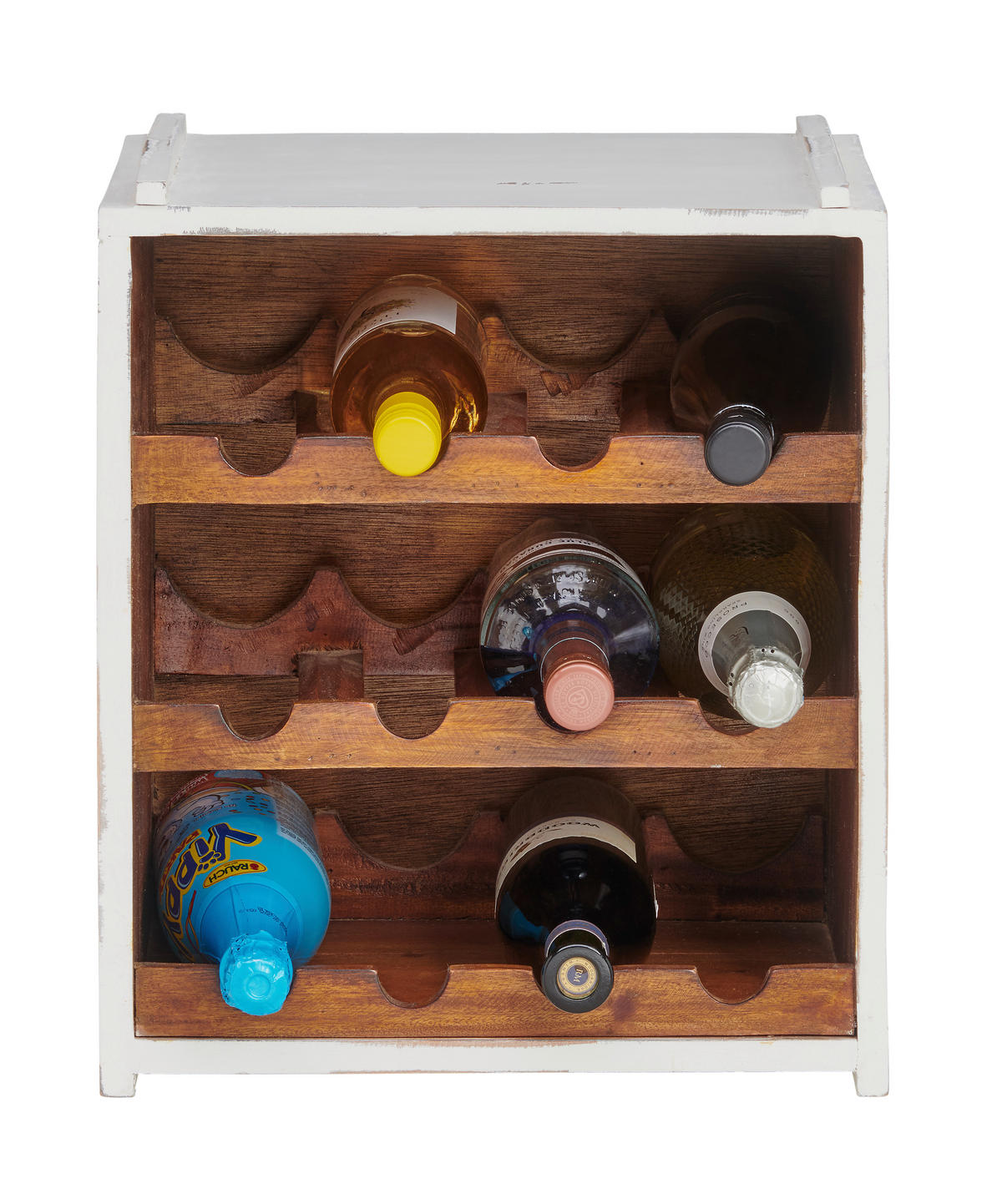 BORTARTÓ POLC   - fehér, Trend, fa (36/40/32cm) - Ambia Home