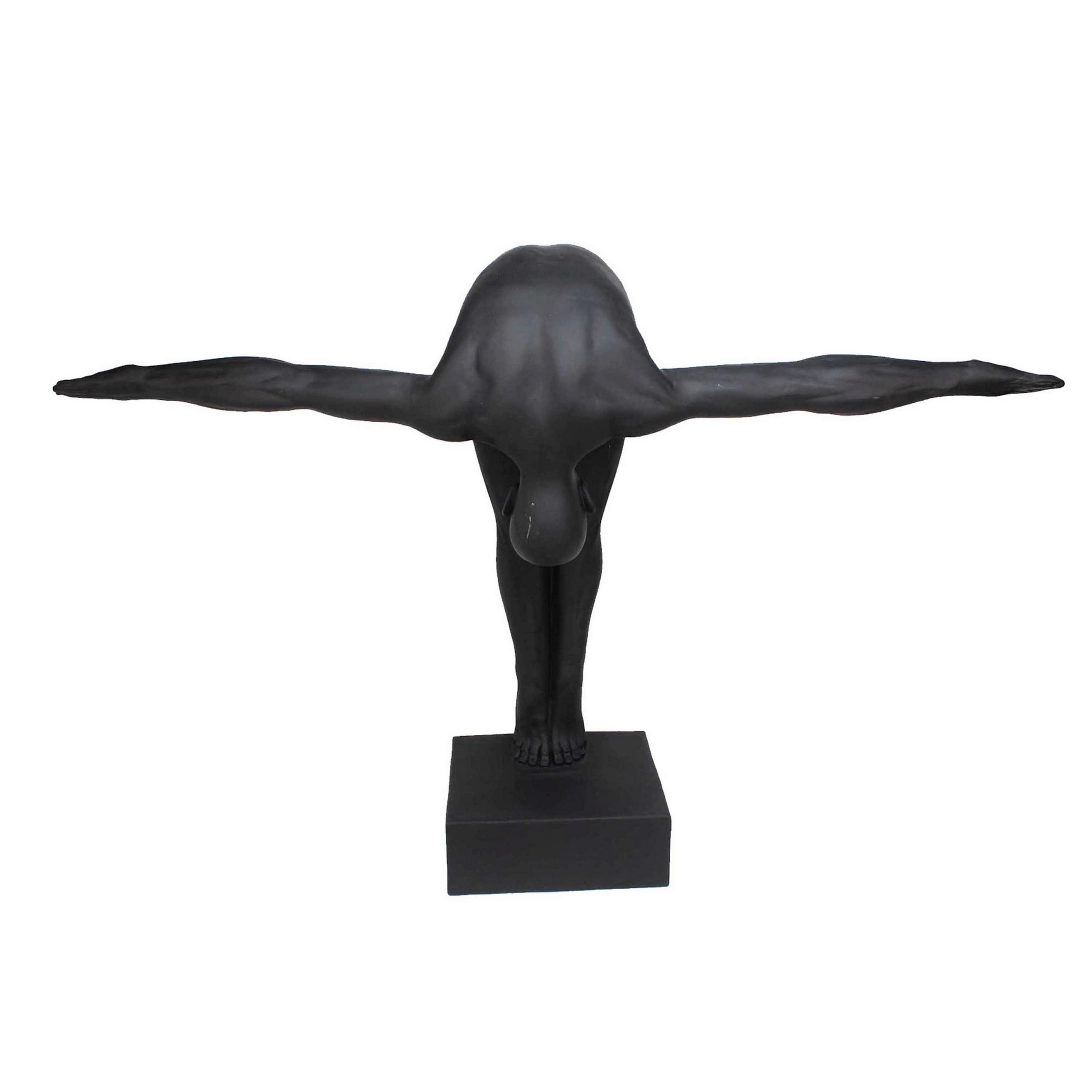 SKULPTUR - Schwarz, Basics, Kunststoff (80,5/117/38cm) - Ambia Home