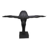 SKULPTUR - Schwarz, Basics, Kunststoff (80,5/117/38cm) - Ambia Home