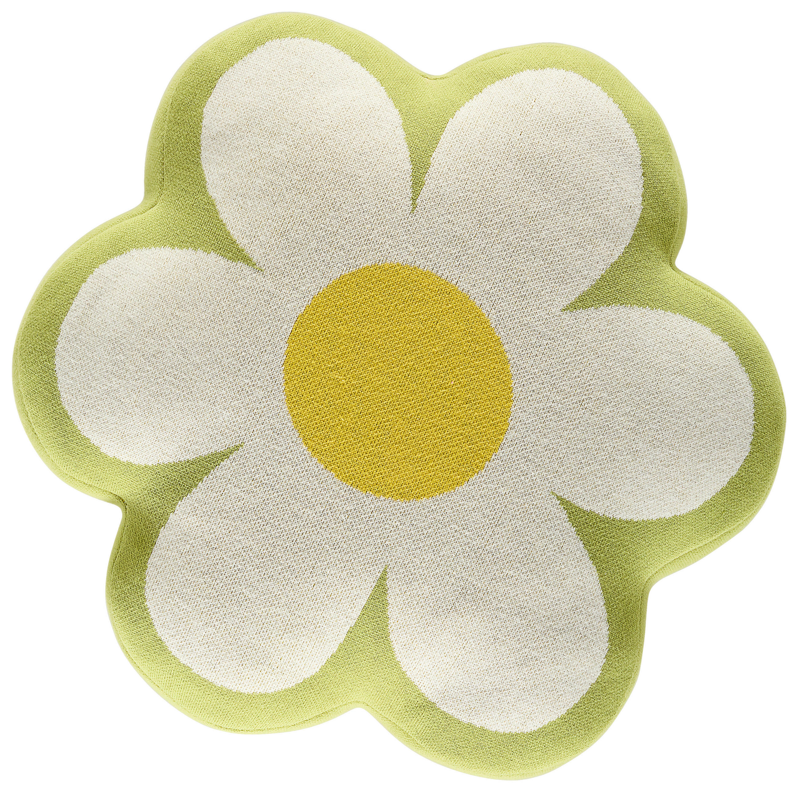 ZIERKISSEN 50 cm  - Gelb/Weiß, Natur, Textil (50cm) - Novel