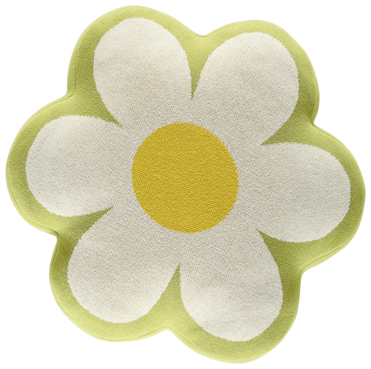 DEKORAČNÝ VANKÚŠ 50 cm - žltá/biela, Natur, textil (50cm) - Novel