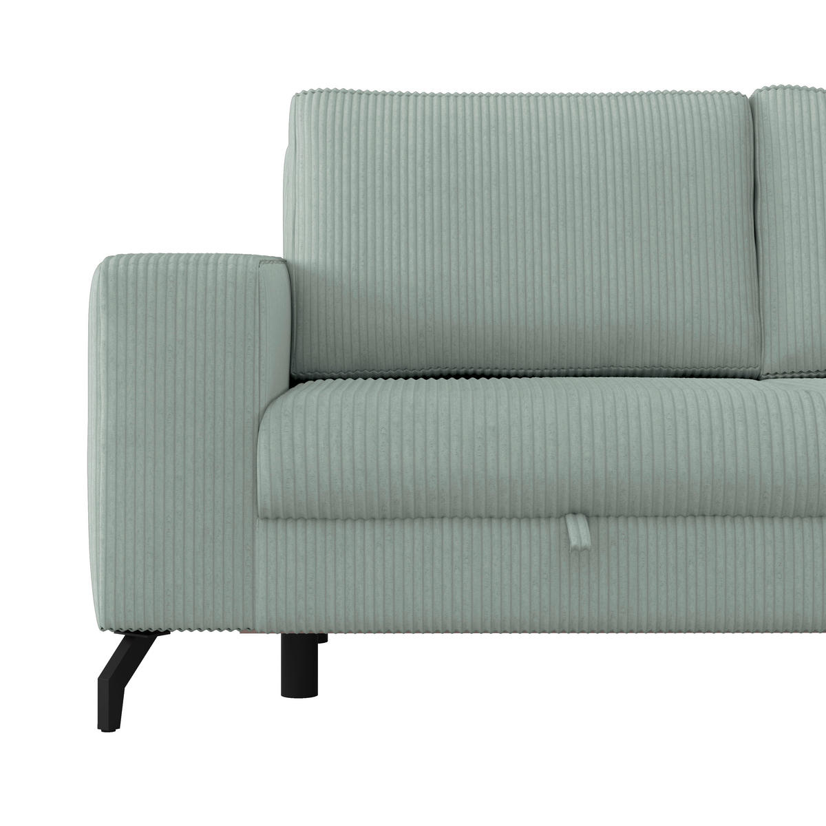 ECKSOFA Salbeigrün  - Salbeigrün, Trend, Textil (290/178cm) - P & B