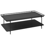 COUCHTISCH 110/55/34 cm rechteckig Schwarz  - Schwarz, Basics, Metall (110/55/34cm) - Xora