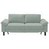 2,5-SITZER in Velours Mintgrün  - Schwarz/Mintgrün, Design, Textil/Metall (206/86/97cm) - Pure Home Lifestyle
