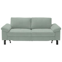 2,5-SITZER in Velours Mintgrün  - Schwarz/Mintgrün, Design, Textil/Metall (206/86/97cm) - Pure Home Lifestyle