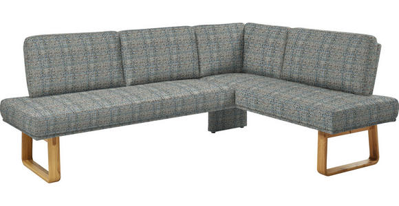 ECKBANK 280/174 cm in Grau, Eichefarben - Eichefarben/Grau, Design, Holz/Textil (280/174cm) - Dieter Knoll