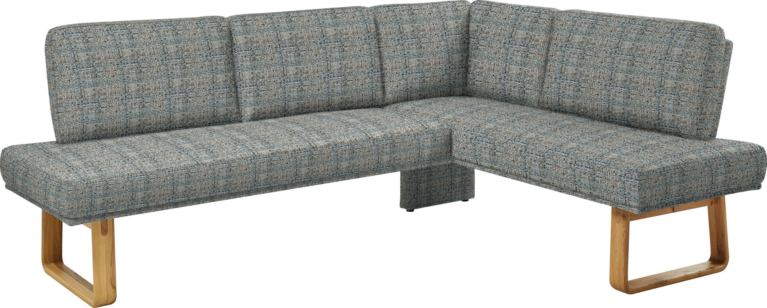 ECKBANK 280/174 cm  in Grau, Eichefarben  - Eichefarben/Grau, Design, Holz/Textil (280/174cm) - Dieter Knoll