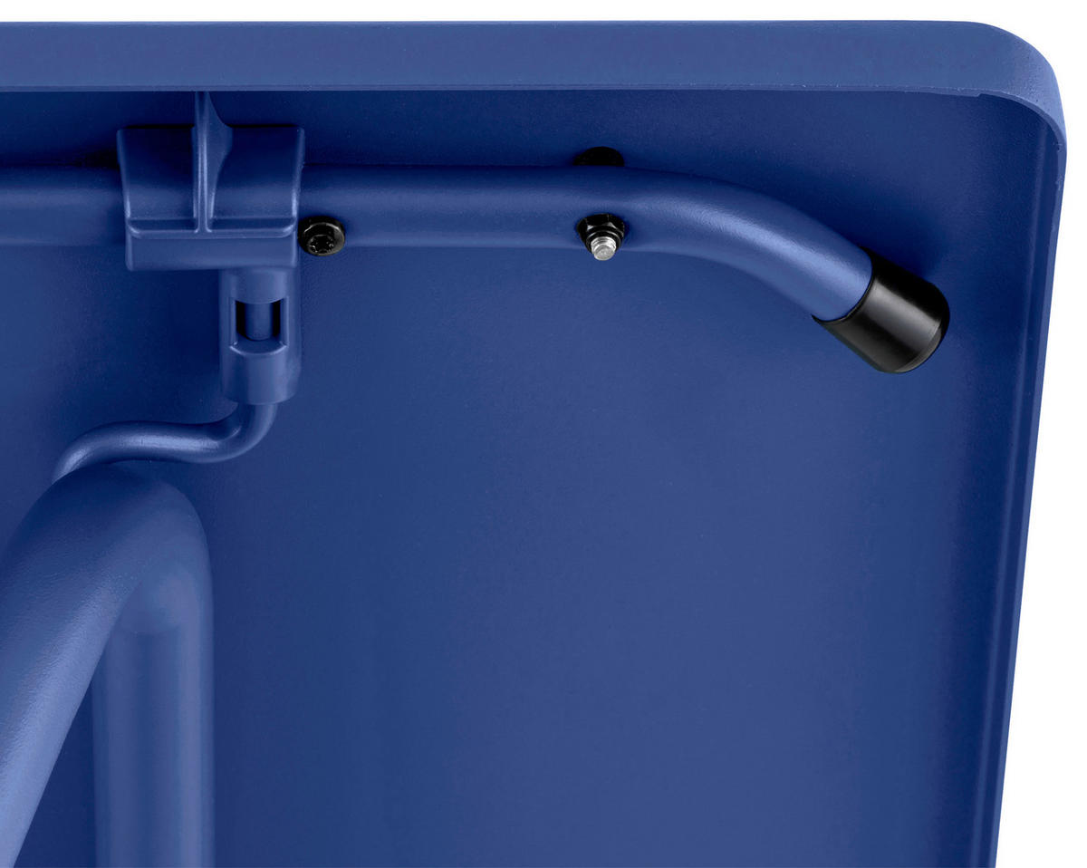 GARTENKLAPPTISCH 70/64/73 cm Metall rechteckig  - Blau, Basics, Metall (70/64/73cm) - Lafuma Mobilier