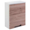 HÄNGESCHRANK 33,0/46,5/16,5 cm  - Chromfarben/Eichefarben, MODERN, Holzwerkstoff/Metall (33,0/46,5/16,5cm) - MID.YOU