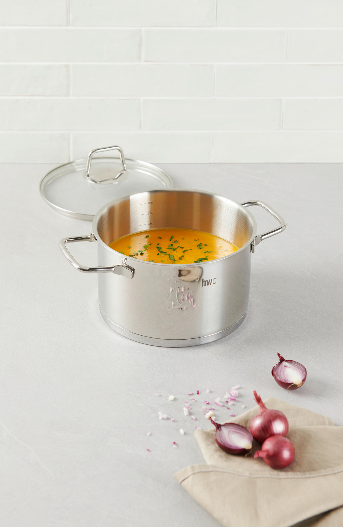 OALĂ PENTRU CARNE 3 l  - străveziu/culoare inox, Basics, sticlă/metal (20/11,5cm) - Homeware Profession.