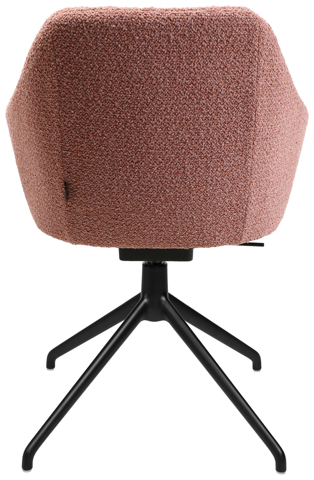 ARMLEHNSTUHL  in Aluminium Flachgewebe  - Schwarz/Rosa, Design, Textil/Metall (58/81,5-84,5/60cm) - Johann Jakob