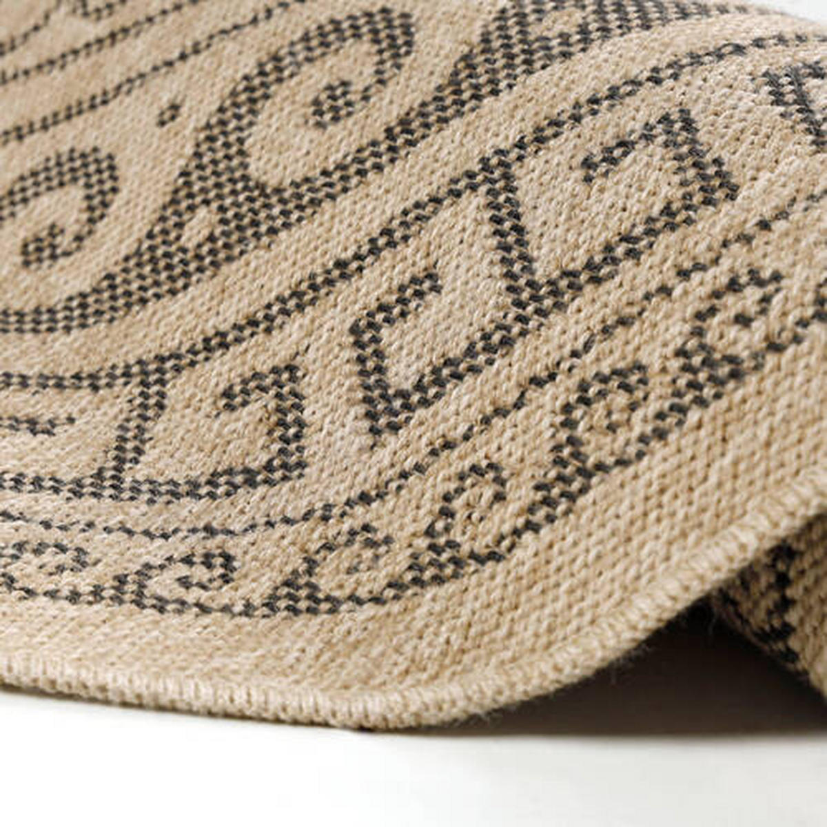 OUTDOORTEPPICH 200/200 cm Comilla Schwarz  - Schwarz, Basics, Textil (200/200cm) - Novel