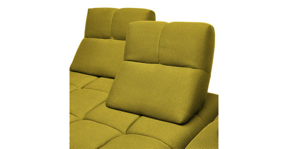 ECKSOFA in Struktur Gelb 313/233 cm - Gelb/Schwarz, Design, Kunststoff/Textil (313/233cm) - Emilio Belluti