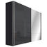 SCHWEBETÜRENSCHRANK 2-türig Graphitfarben, Grau - Graphitfarben/Alufarben, Design, Glas/Holzwerkstoff (250/216/68cm) - Hom`in