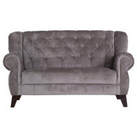 2-SITZER-SOFA in Chenille Schlammfarben  - Schlammfarben/Dunkelbraun, Trend, Holz/Textil (172/99/82cm) - MID.YOU