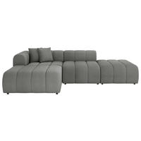 ECKSOFA  in Webstoff Graphitfarben  178/289 cm  - Schwarz/Graphitfarben, LIFESTYLE, Kunststoff/Textil (178/289cm) - Milino