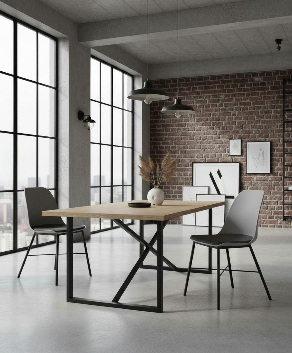 STUHL Grau  - Schwarz/Grau, MODERN, Kunststoff/Textil (47/83/54cm) - Livetastic