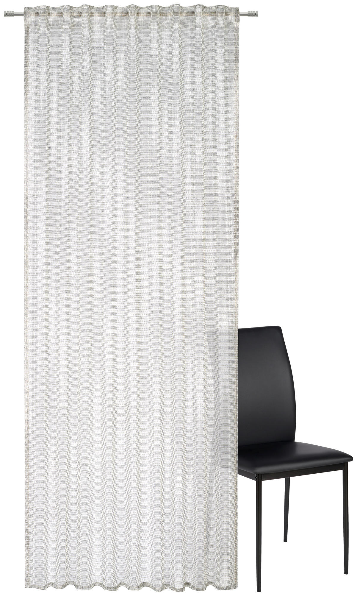 FERTIGVORHANG halbtransparent  - Grau, Trend, Textil (140/260cm) - Dieter Knoll