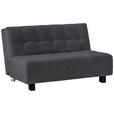 SCHLAFSOFA Juice in Grau  - Schwarz/Grau, Design, Textil/Metall (145/92/102cm) - Novel