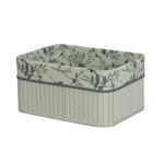 REGALKORB 36/26/18 cm   - Weiß, Basics, Holz/Textil (36/26/18cm) - Ambia Home