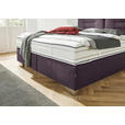 BOXSPRINGBETT 200/200 cm  in Brombeere  - Chromfarben/Brombeere, KONVENTIONELL, Textil (200/200cm) - Dieter Knoll