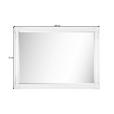 WANDSPIEGEL 105/75/3,3 cm    in rechteckig  - Weiß, LIFESTYLE, Holz (105/75/3,3cm) - Carryhome