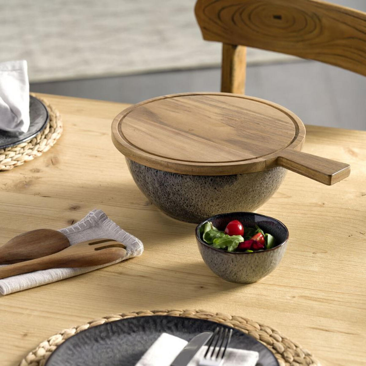 ČINIJICA  24 cm         - antracit, Lajfstajl, keramika (24cm) - Leonardo