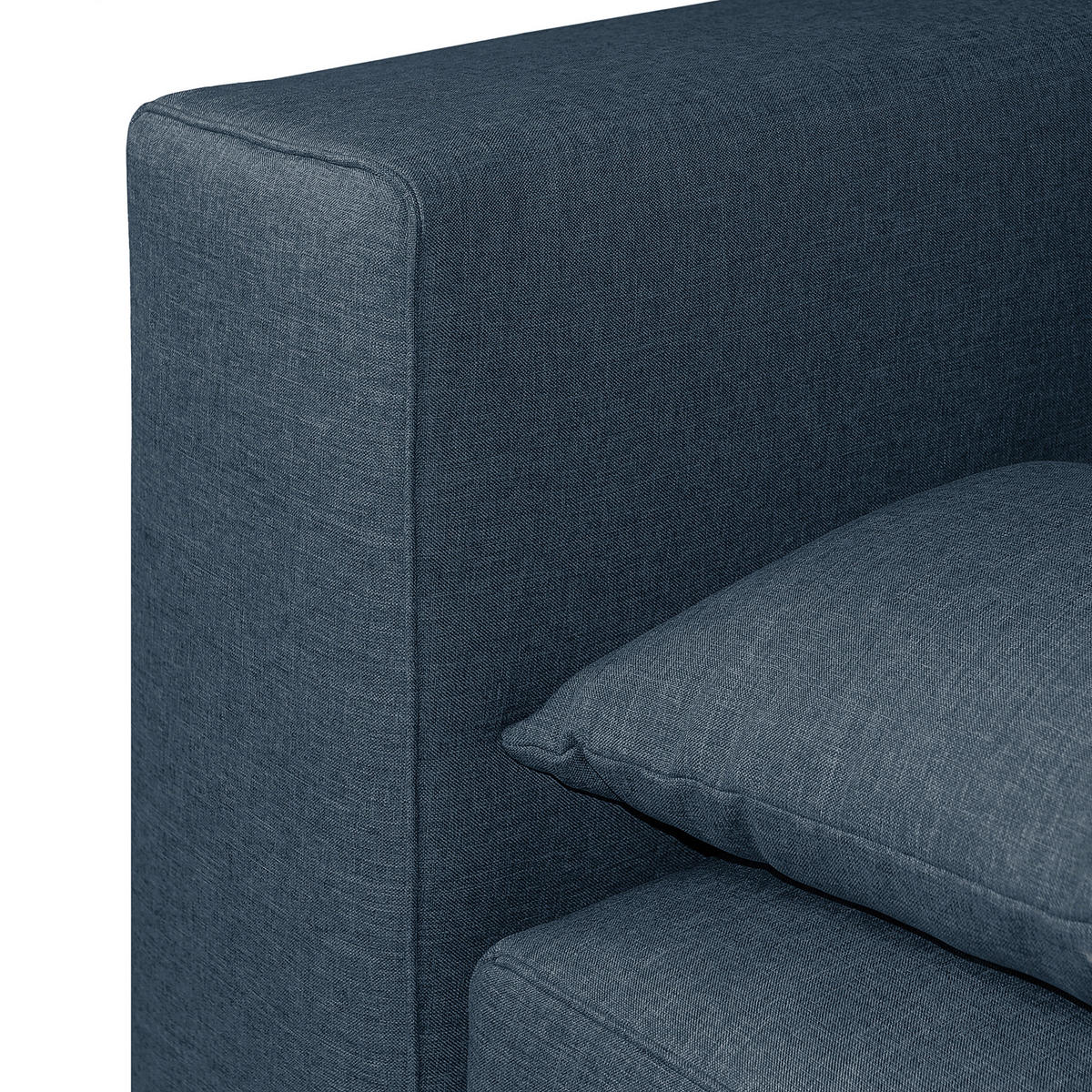 SCHLAFSOFA in Webstoff Dunkelblau  - Dunkelbraun/Dunkelblau, Design, Holz/Textil (202/85/110cm) - MID.YOU