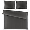 POSTELJINA STONE WASH 200/200 cm saten tamnosiva  - tamnosiva, Konvencionalno, tekstil (200/200cm) - Novel