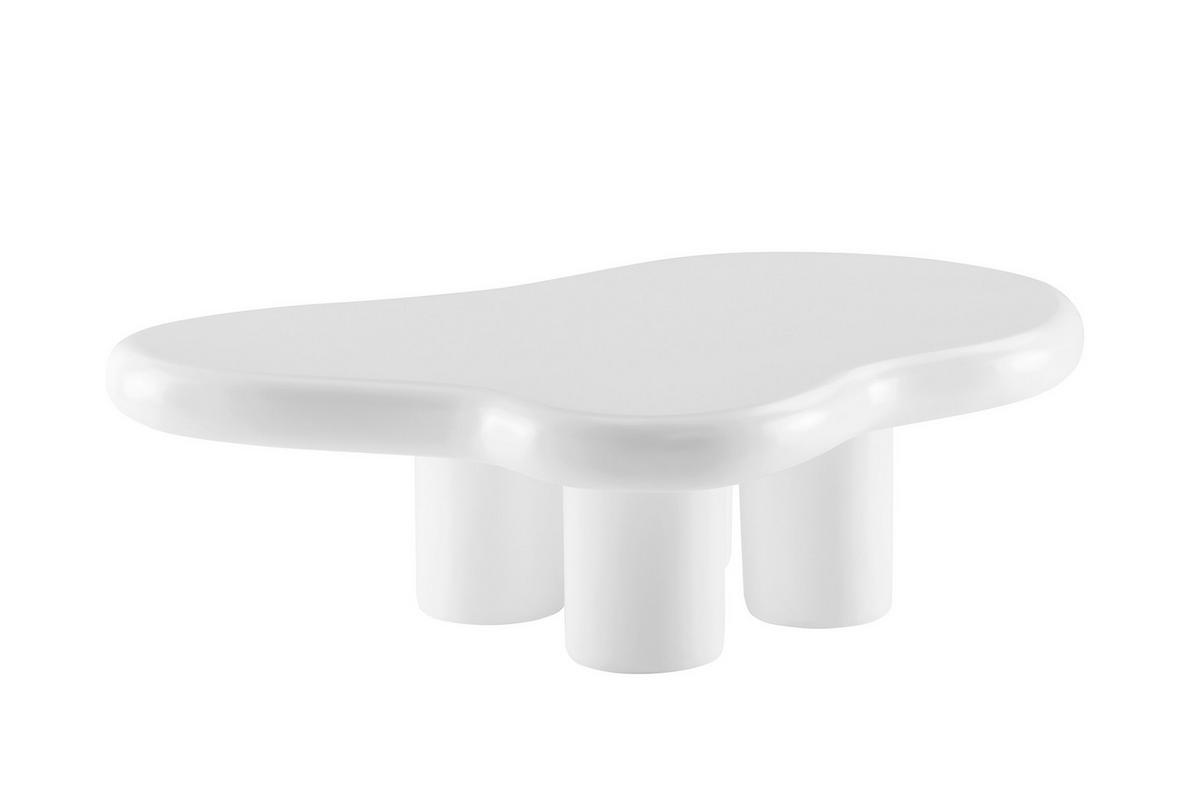 COUCHTISCH - Weiß, Design, Kunststoff (123/89/35cm) - Livetastic