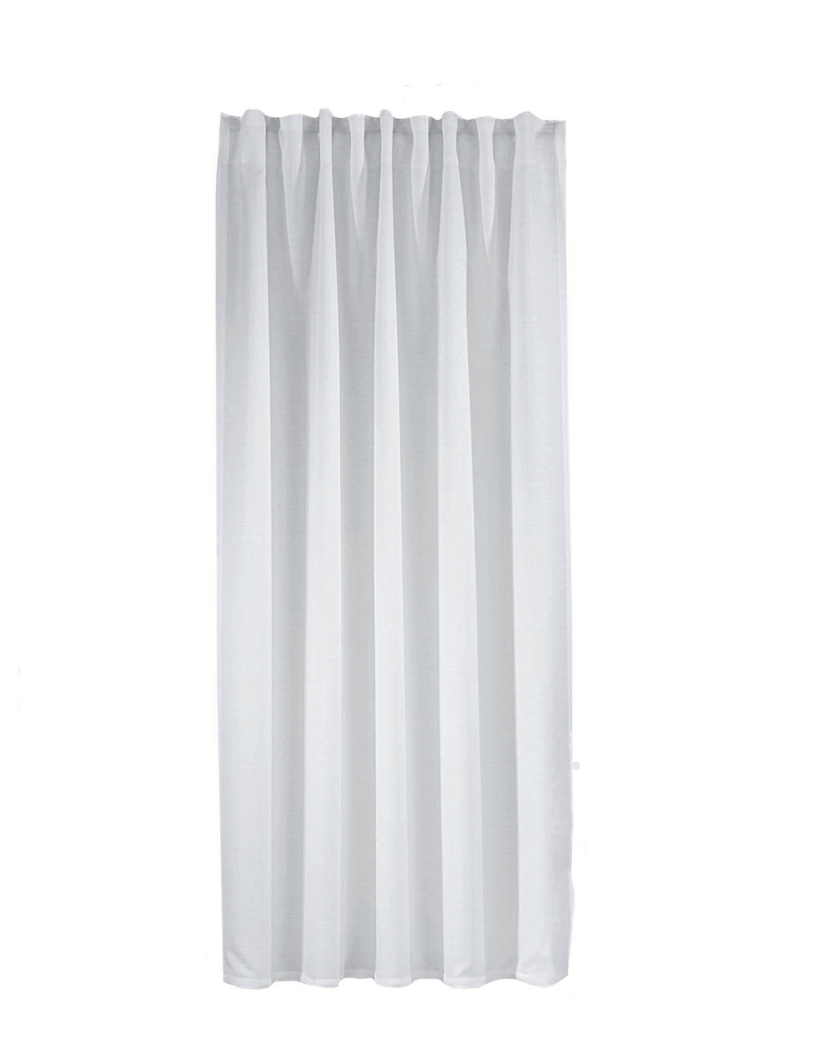 FERTIGVORHANG  blickdicht  135/245 cm   - Weiß, Basics, Textil (135/245cm)