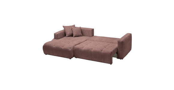 ECKSOFA in Chenille Braun  - Schwarz/Braun, MODERN, Kunststoff/Textil (172/276cm) - Hom`in