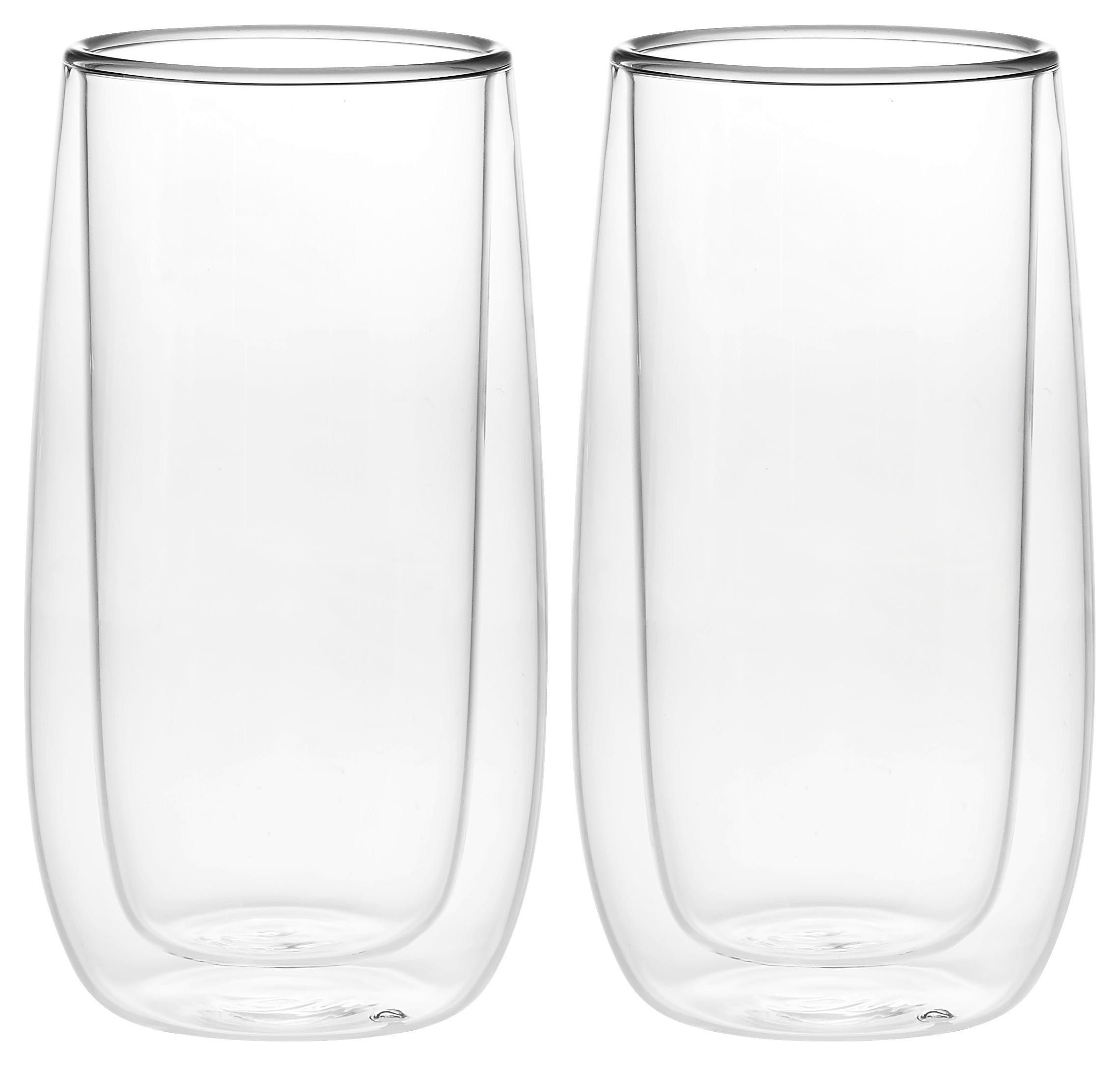 TEEGLAS  2-teilig  - Klar, Design, Glas (6,5/15cm) - Novel