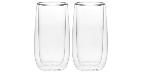 TEEGLAS  2-teilig  - Klar, Design, Glas (6,5/15cm) - Novel