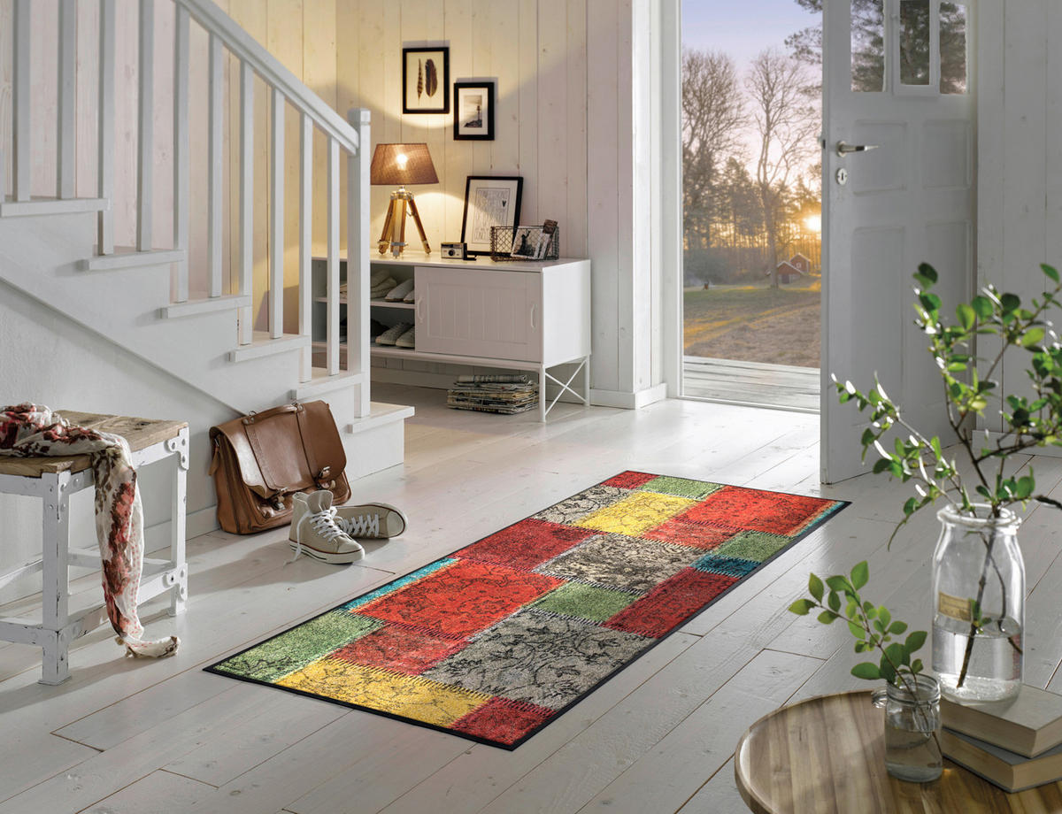 TRAVERSĂ - multicolor, Trend, plastic/textil (75/190cm) - wash+dry