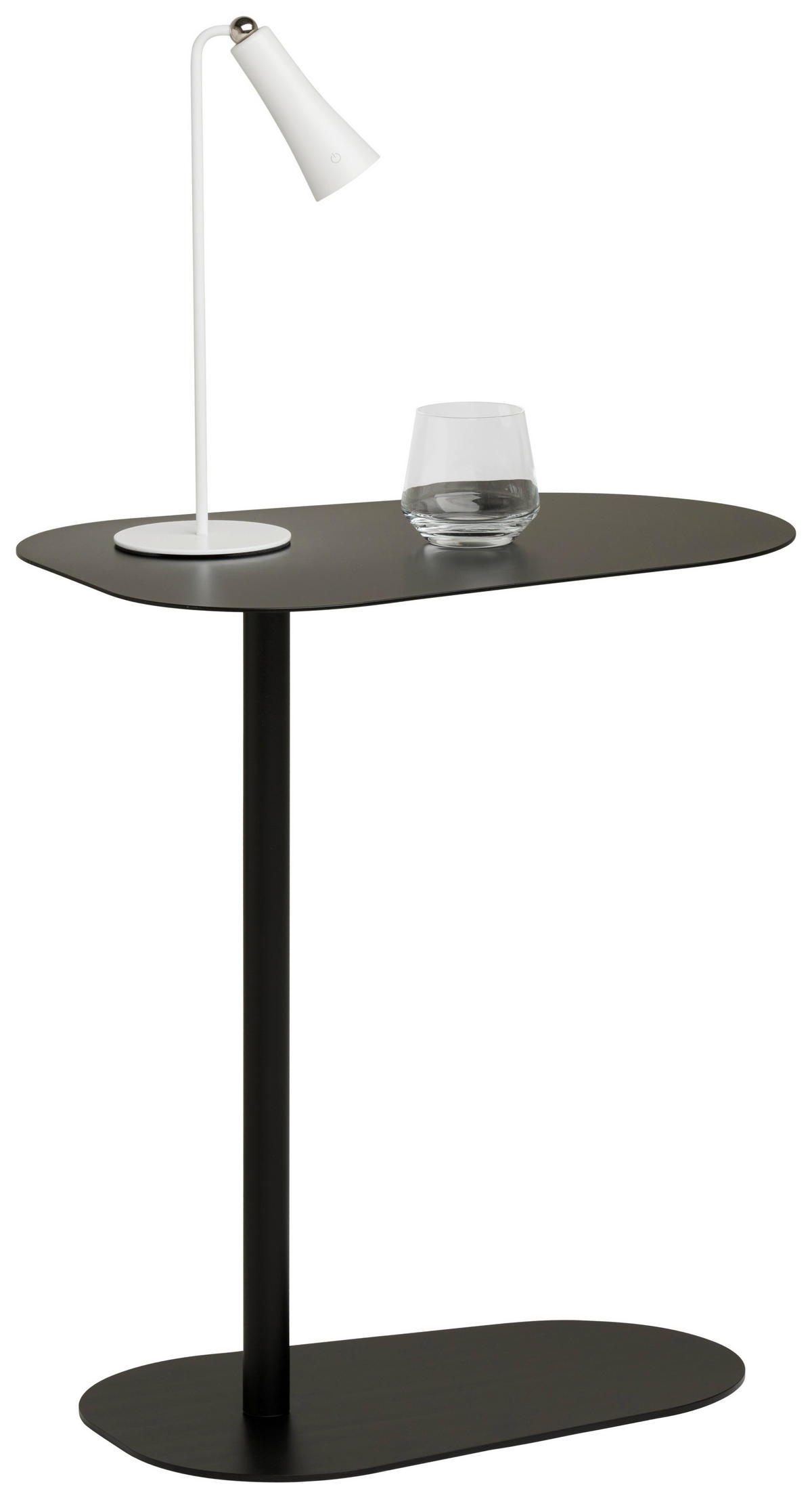 BEISTELLTISCH Metall 53/38/60 cm  - Schwarz, Basics, Metall (53/38/60cm) - Novel