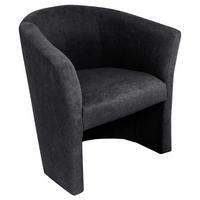 SESSEL in Mikrofaser Anthrazit  - Anthrazit/Schwarz, KONVENTIONELL, Kunststoff/Textil (68/78/65cm) - Boxxx