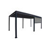 PERGOLA-ROLLO 400/250/10 cm  - Anthrazit/Grau, MODERN, Textil/Metall (400/250/10cm) - Gardenson